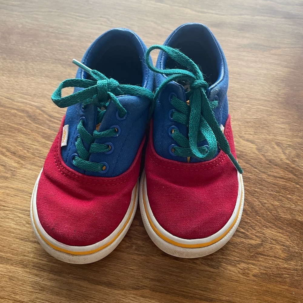 Toddler color block vans